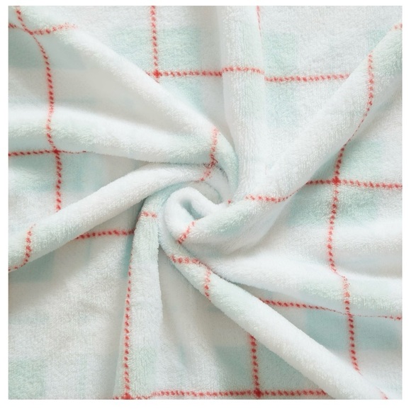 Parents Choice Plush Baby Blankets, plaid and dinosaur designs; 30” x 36” - Picture 7 of 8